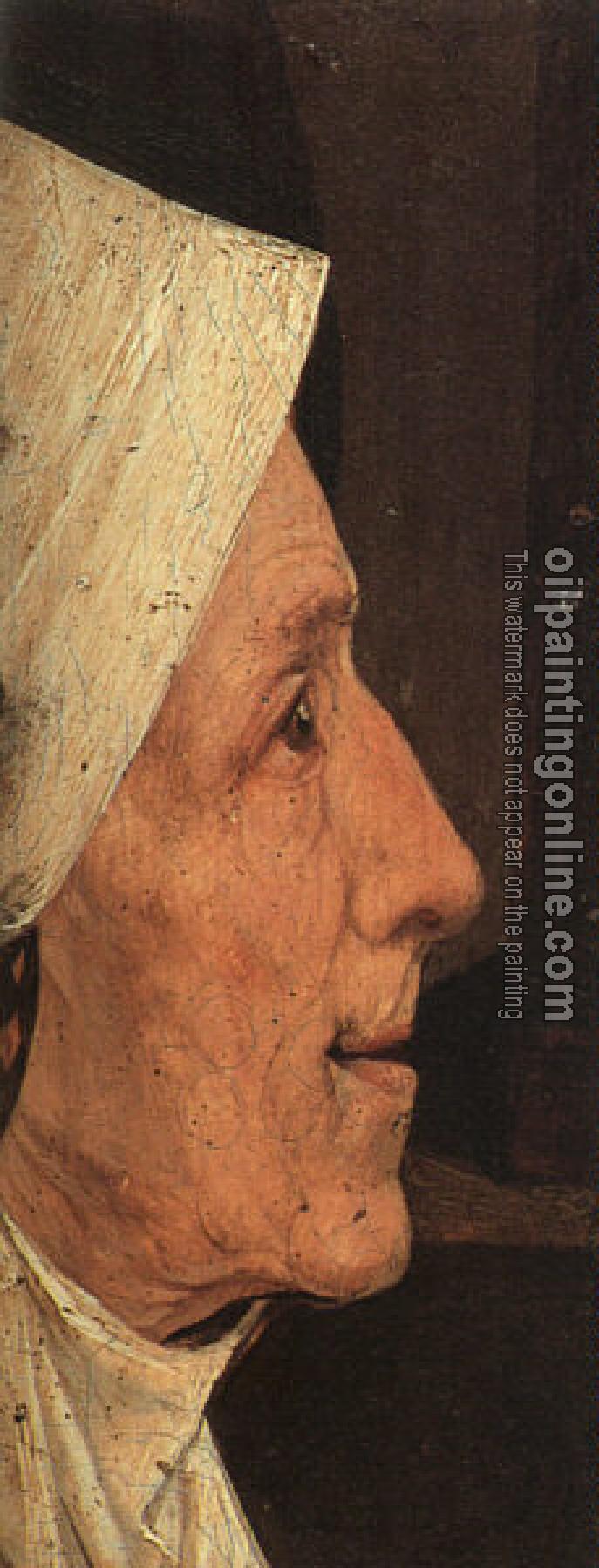 Bosch, Hieronymus - Head of a Woman (fragment)